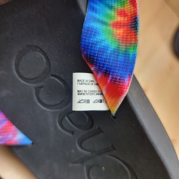 Chaco Mens Chillos Flip Dark Tie Dye Sandals Slip On Thong Shoes NWT Size 15 main image 6
